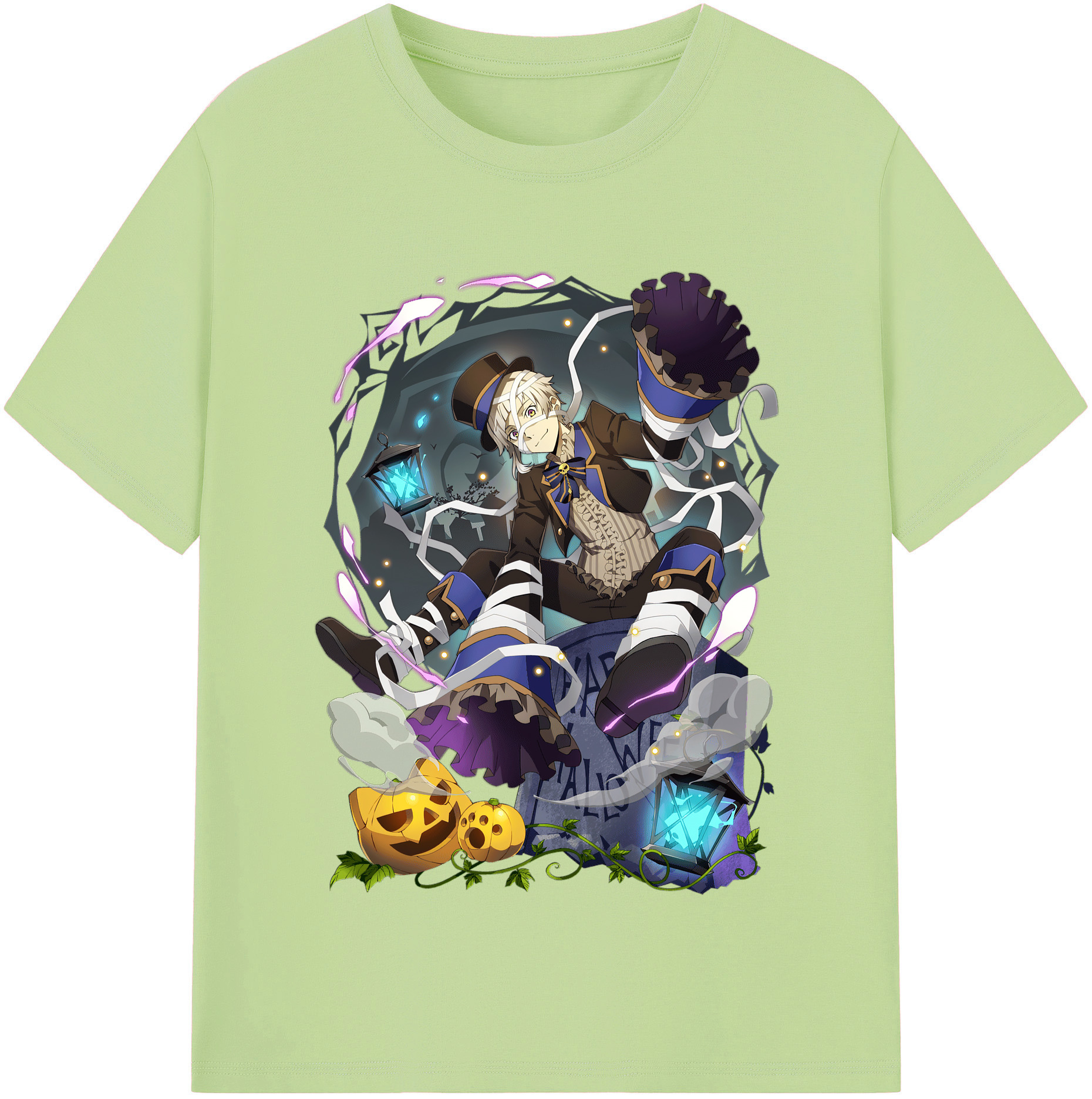 （画像用） 文豪ストレイドッグス Bungo Stray Dogs 綿100％半袖Tシャツ（フロントプリント）
